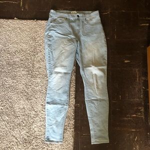 mudd high waisted jegging light wash